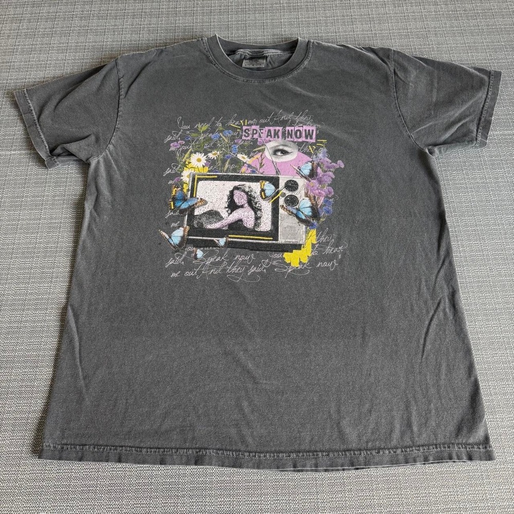 Comfort Colors Taylor Swift Speak Now Gray graphic tee